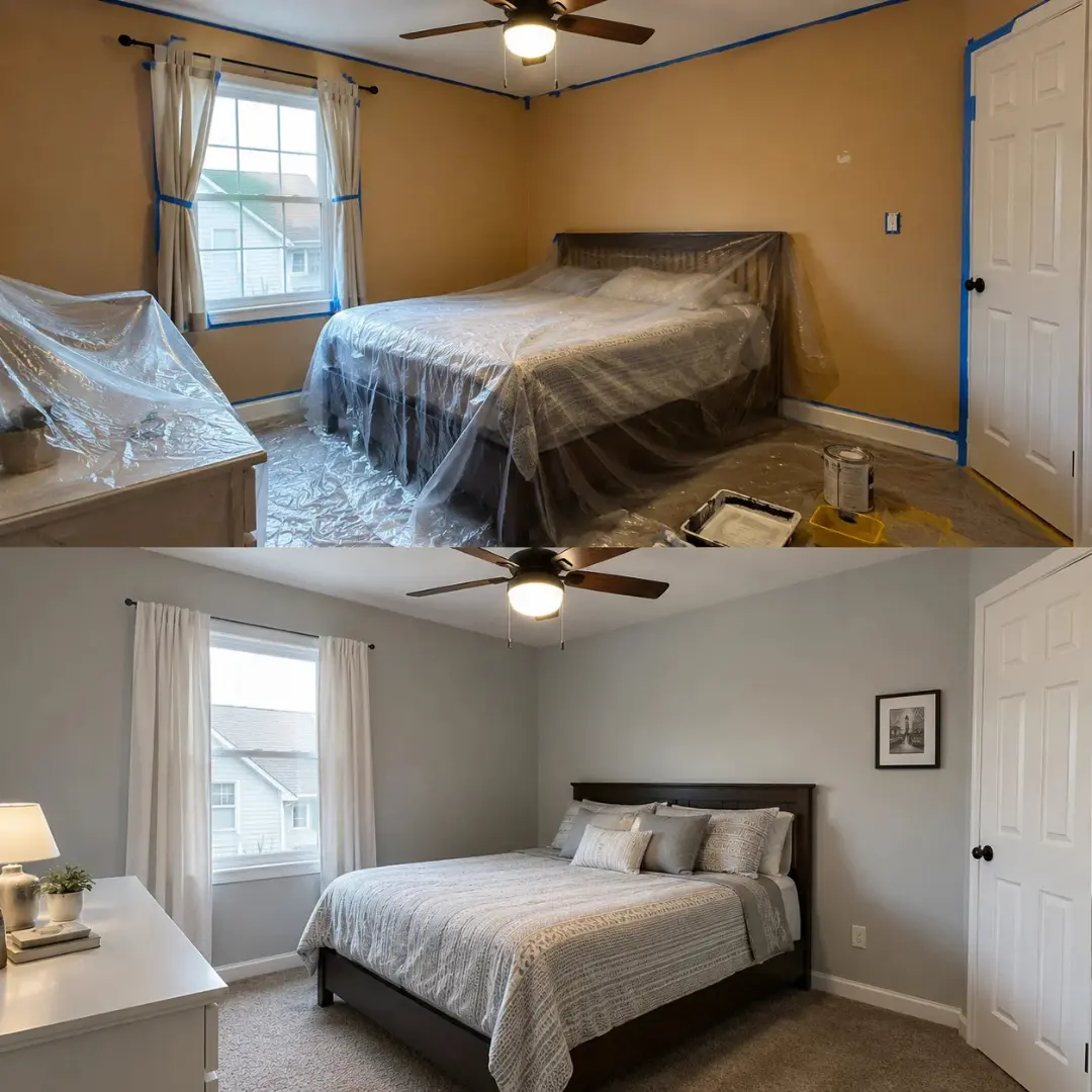 Cabinet and interior refinishing project by Bellwood Color Craft Painting