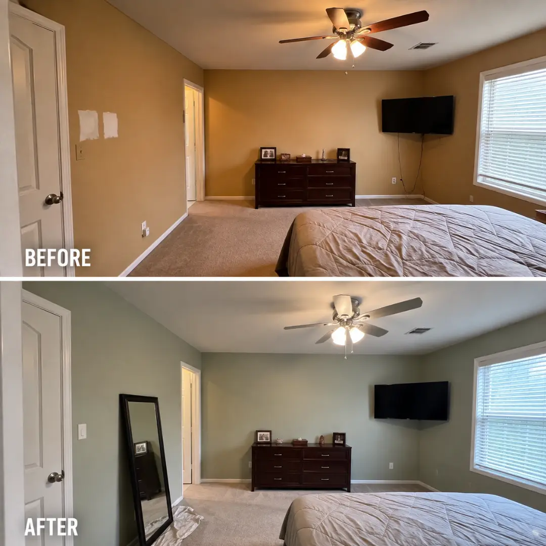 Bellwood Color Craft Painting crew refinishing cabinets in Skokie IL